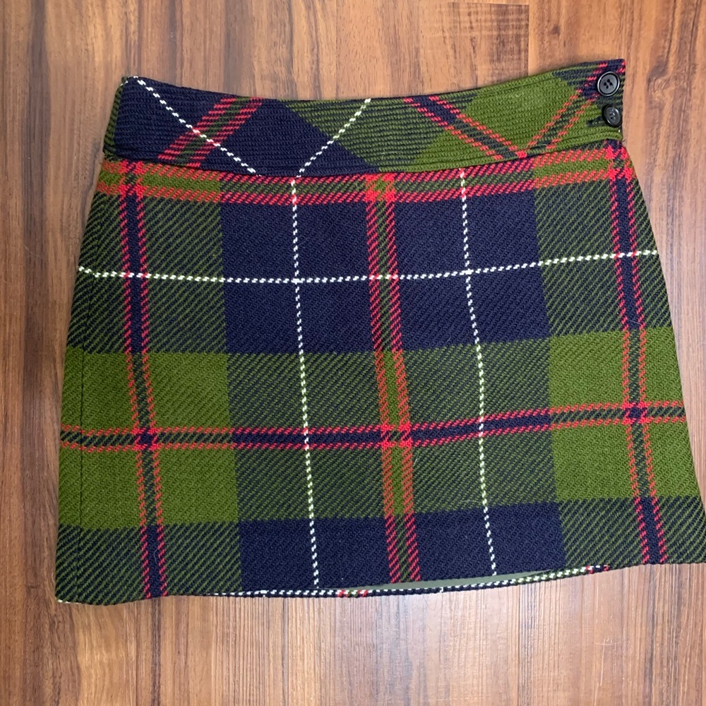 J.Crew Plaid Wool Skirt